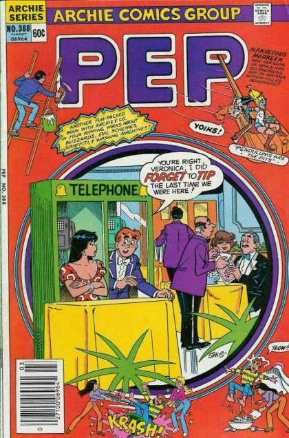 Pep Comics 388 - Telephone Booth - Archie - A Boy And Girl - Reception - Hotel