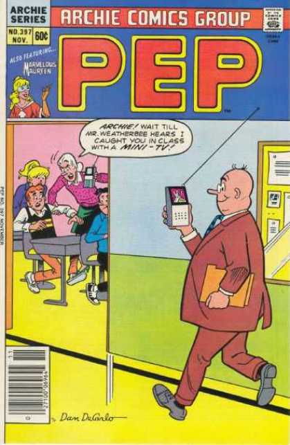 Pep Comics 397 - Comics Code Authority - Speech Bubble - Archie - Betty - Mini Tv