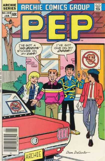 Pep Comics 398 - Archie - Car - No Bozos - Veronica - Betty