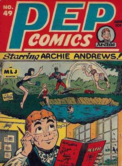 Pep Comics 49 - Pep Comics - Starring Archie Andrews - Mlj Magazine - Swimming Hole - Day Dreaming