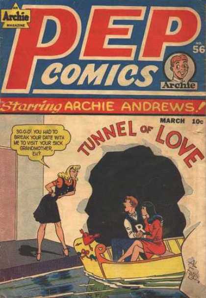 Pep Comics 56 - Archie Andrews - Tunnel Of Love - Sick Grandmother - Angry Blonde - Two Girls