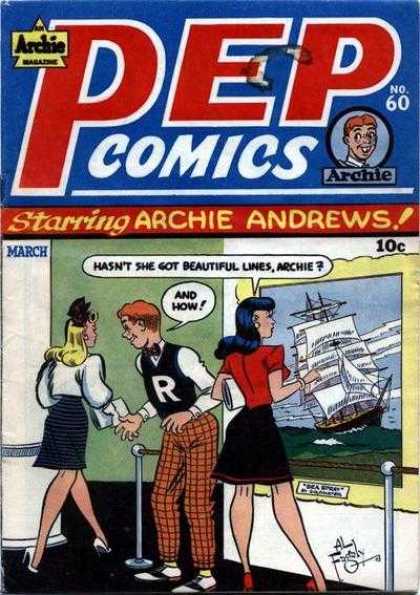 Pep Comics 60 - Archie - Veronica - Speech Bubble - Legs - March
