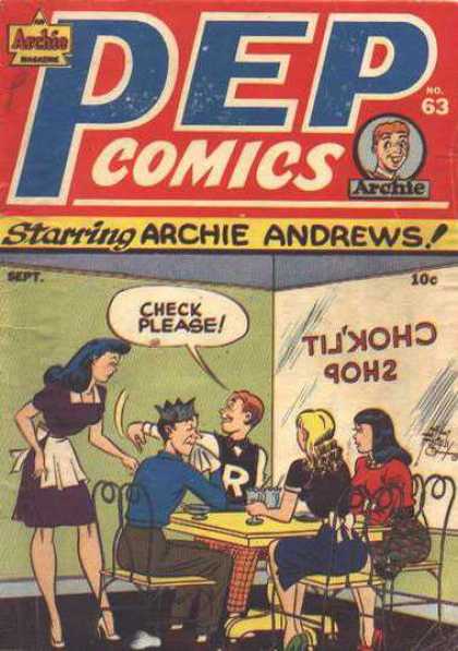 Pep Comics 63 - Archie Andrews - Veronica - Betty - Jughead - Choklit Shop