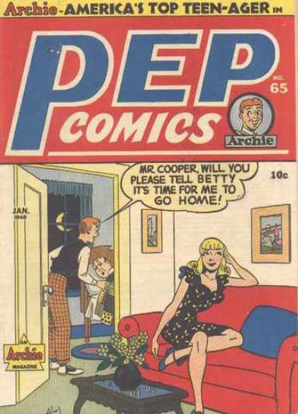 Pep Comics 65 - Archi - Pep Comics - Betty - Mr Cooper - Archie Magazine