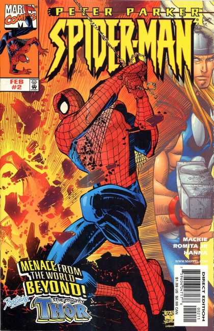 Peter Parker: Spider-Man 2 - Marvel Comics - Web - Thor - Approved By The Comics Code - Hammer - John Romita