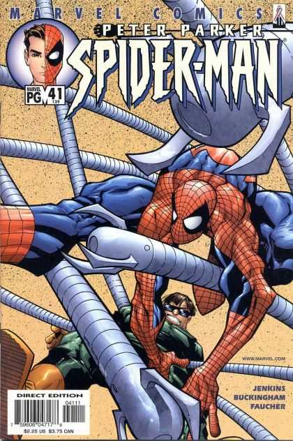 Peter Parker: Spider-Man 41 - Marvel - Superhero - Half Face - Metal - Contraption - Humberto Ramos