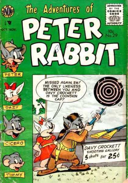 Peter Rabbit 29 - Timmy - Dazy - Target - Davy Crockett - Shooting Gallery