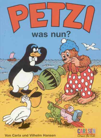 Petzi 31 - Was Nun - Beach - Penguin - Hammer - Carlsen Comics
