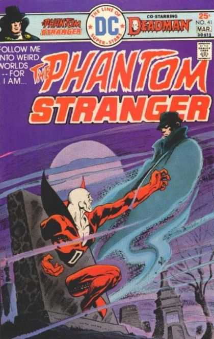 Phantom Stranger 41 - Follow Me Into Weird Worlds - Deadman - Graveyard - Night - Moon - Jim Aparo