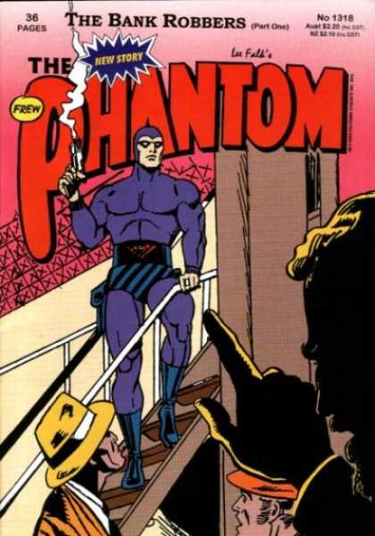 Phantom 1318 - The Bank Robbers - Smoking Gun - Purple Suit - Yellow Hat - Finger Pointer - Jim Shepherd