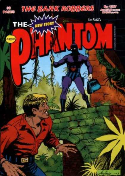 Phantom 1357 - The Bank Robbers - Frew - Lee False - New Story - Brown Man In Forest