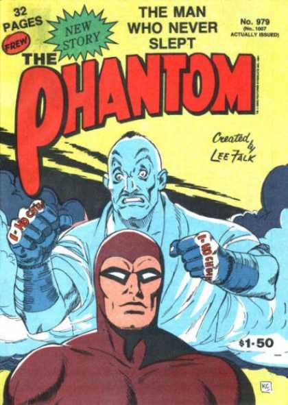 Phantom 979 - The Man Who Never Slept - The Phantom - Lee Talk - Red Suit - Fists