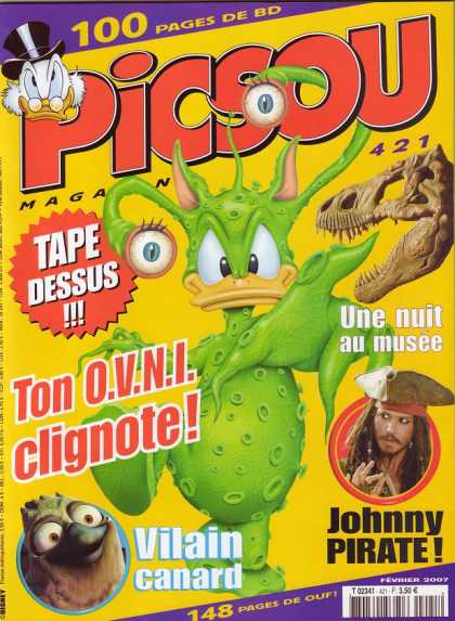 Picsou Magazine 20 - Dinosaur - Skull - Pirate - Bird - Duck