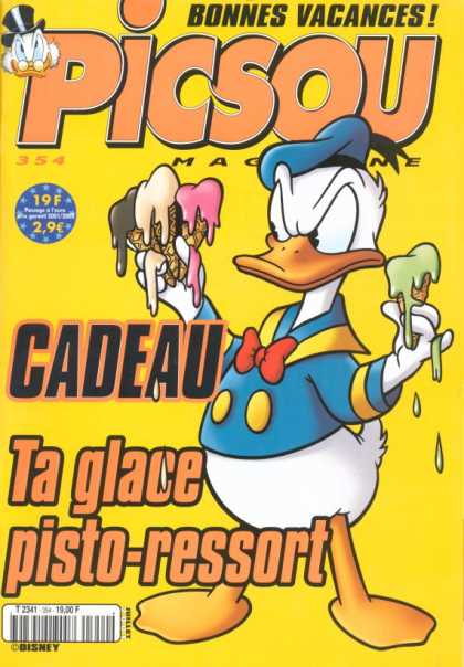 Picsou Magazine 3 - Bonnes Vacances - Disney - Cadeau - 354 - Ta Glass Pisto