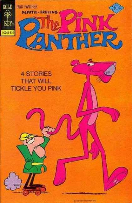Pink Panther 38 - Panther - Man - Smile - Rolleskates - Green Suit