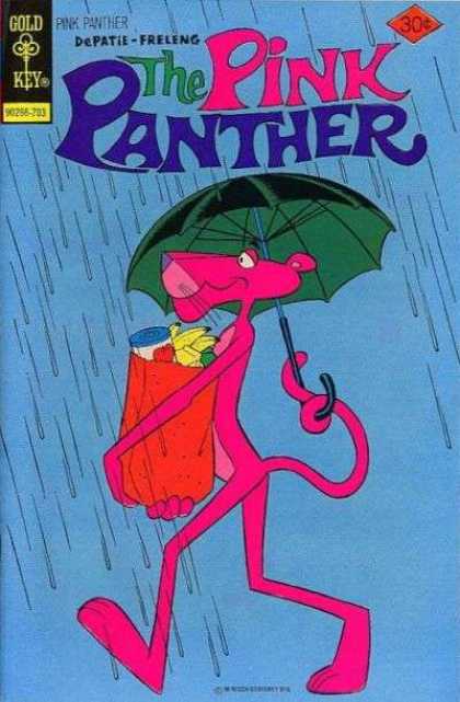 Pink Panther 41 - Umbrella - Rain - Groceries - Walking - Gold Key