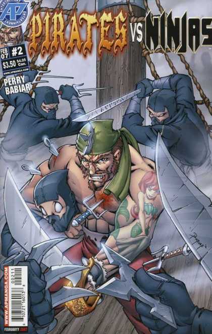 Pirates vs Ninjas 2 - Titan - Sword - Ninja Star - Fighting - Tatto