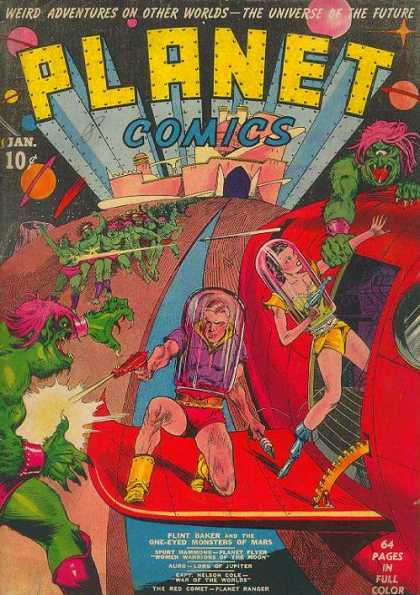 Planet Comics 1 - Woman - Alien - Man - Star - Space - Dave Stevens