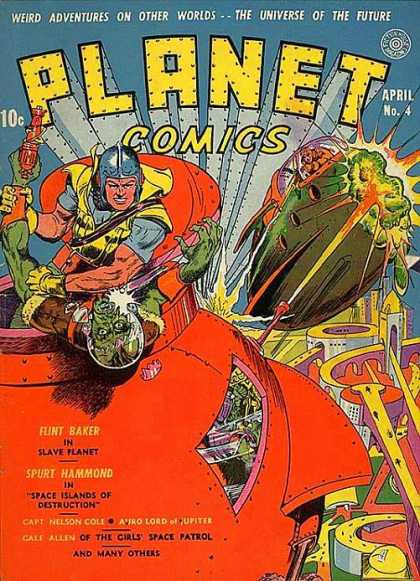 Planet Comics 4 - Space Wars - Planet Crashers - Alein Defenders - Last Of The Humans - Invaders