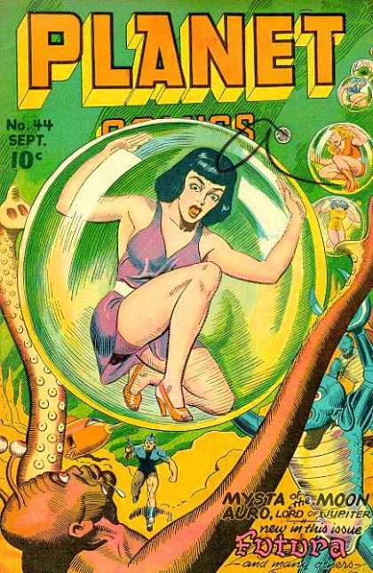 Woman - Bubble - Alien - Futura - Mysta Of The Moon Planet Comics 44 - Woman - Bubble - Alien - Futura - Mysta Of The Moon