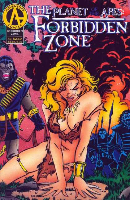Planet of the Apes: Forbidden Zone 3 - Ape - Fire - Jungle Woman - Crying - Smoke