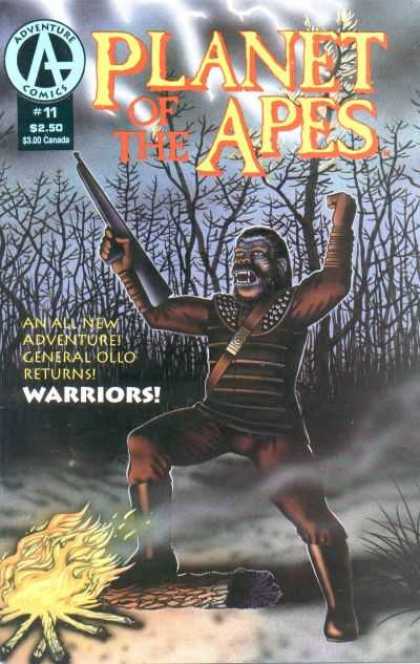 Planet of the Apes 11 - Adventure Comics - General Ollo - Returns - Warriors - Flames
