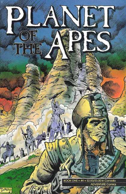 Planet of the Apes 4 - Book One - Adventure Comics - Gun - Mountain - Monkey-man