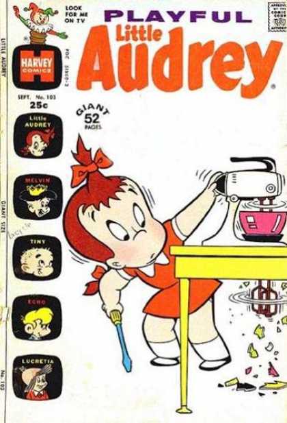Playful Little Audrey 103 - Hair Ribbon - Electric Mixer - Mixing Bowl - Screwdriver - Broken Table