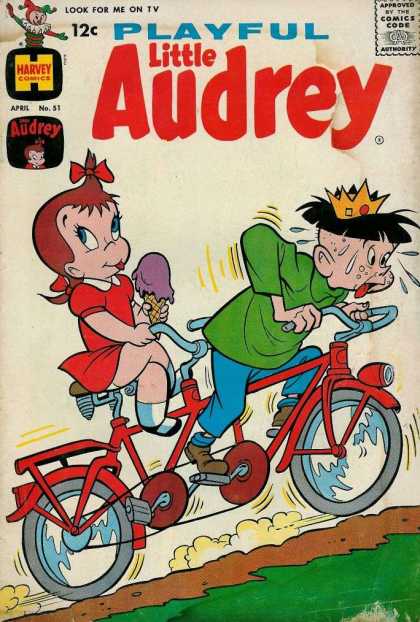 Playful Little Audrey 51 - Harvey - Look For Me On Tv - Ice Cream Cone - Bicycle - Up A Hill
