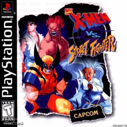 PlayStation Games - X-Men vs. Street Fighter
