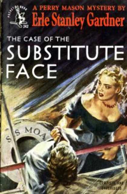 Pocket Books - The Case of the Substitute Face (vintage Pocket Books, #242) - Erle Stanley Gard