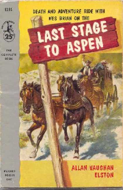 Pocket Books - Last Stage To Aspen - Allan Vaughan Elston