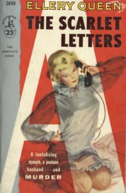 Pocket Books - The Scarlet Letters - Ellery Queen