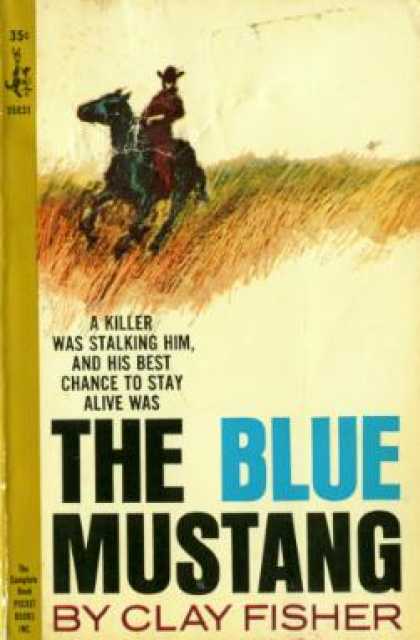 Pocket Books - The Blue Mustang - Clay Fisher