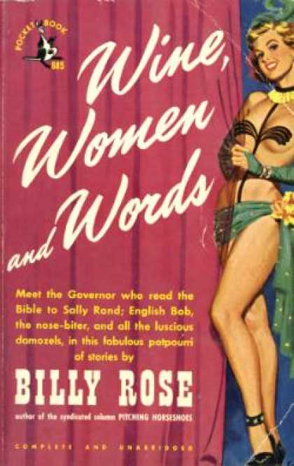Pocket Books - Wine, Women and Words - Billy Rose
