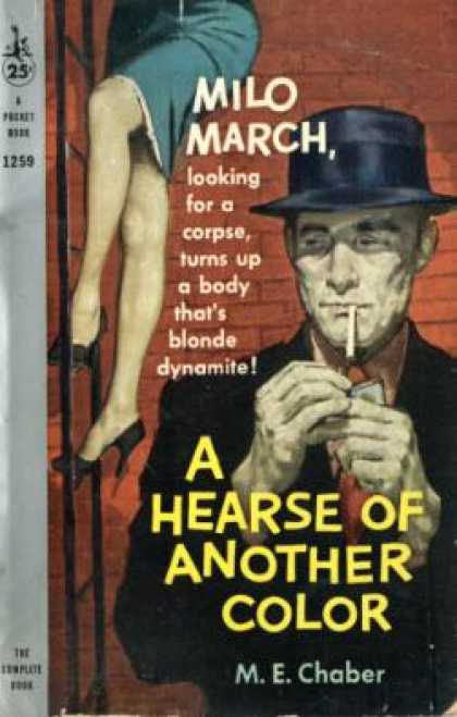 Pocket Books - A Hearse of Another Color: A Milo March Mystery, #15 - M. E. Chaber