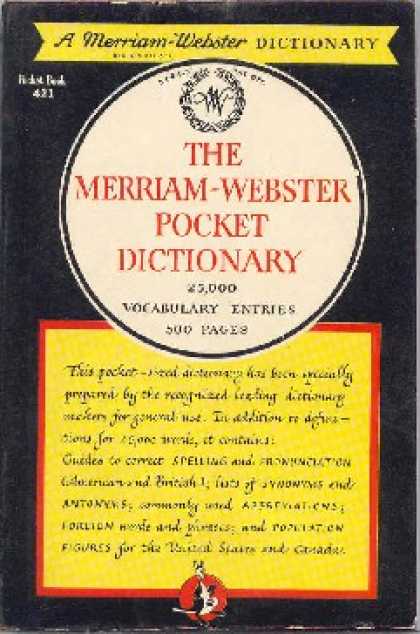 Pocket Books - Merriam-webster Pocket Dictionary - Anonymous