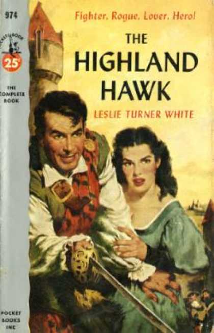 Pocket Books - The Highland Hawk - Leslie Turner White