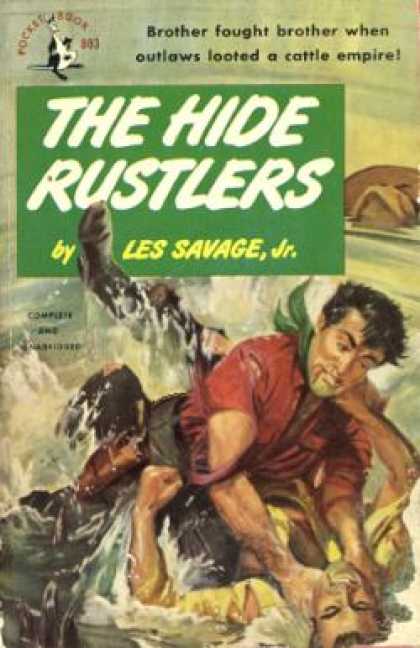 Pocket Books - The Hide Rustlers - Les Savage