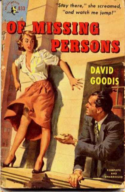 Pocket Books - Of Missing Persons - David Goodis