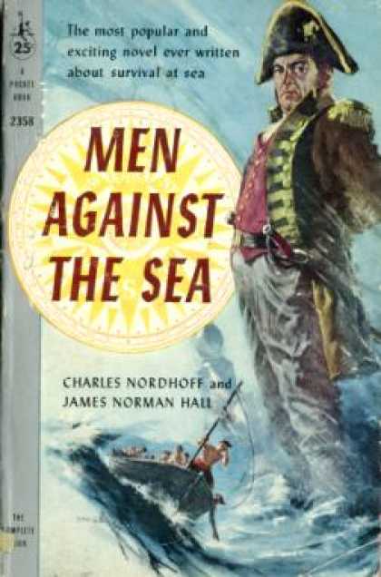 Pocket Books - Men Against the Sea - Charles; Hall, James Norman Nordhoff