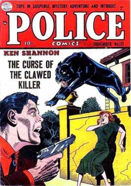 Police Comics 121 - Suspense - Mystery - Adventure - Clawed Killer - Ken Shannon