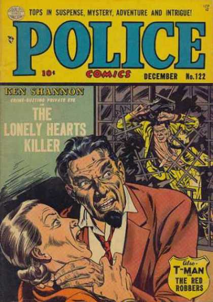 Police Comics 122 - Cops - Who Dunnit - The Get Away - Cops And Robbers - Breaking Free
