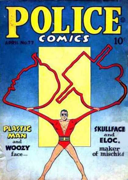 Police Comics 77 - Strength - Superman - Comic Book - Vintage - Funny