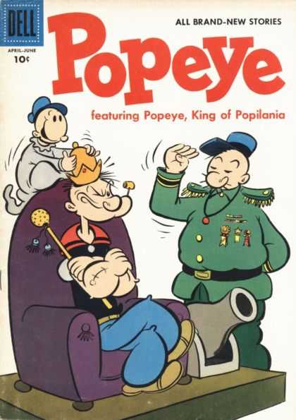 Popeye 36 - Dell - April - June - King Of Popilania - Cannon