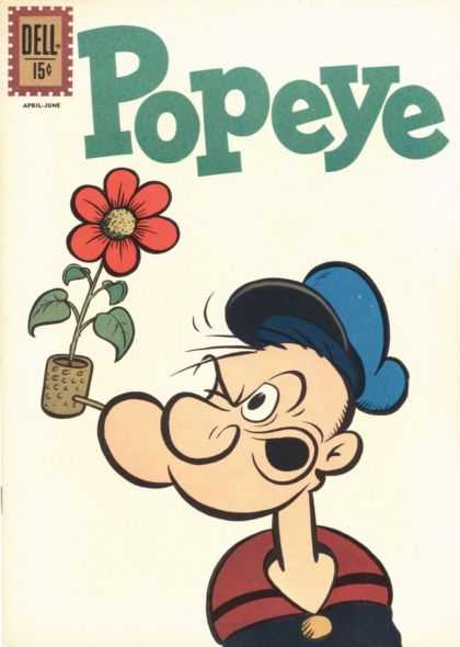 Popeye 64 - Flower - Hat - Leafs - Pipe - Saile