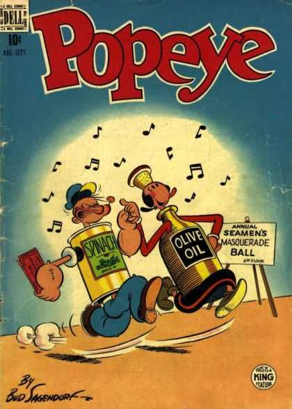 Popeye 8 - Costumes - Spinich - Olive Oil - Masquerade Ball - Sailor Man