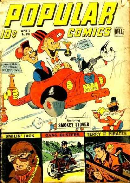 Popular Comics 110 - Fire Engine - Smokey Stover - Smilin Jack - Gang Busters - Terry And The Pirates