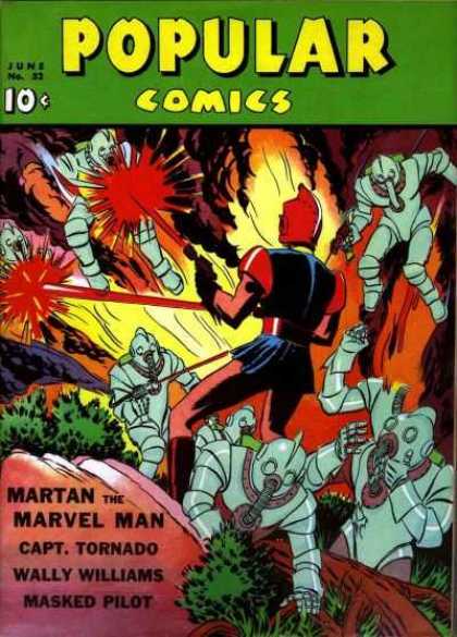 Popular Comics 52 - June - Martan - Marvel Man - Captain Tornado - Wally Williams