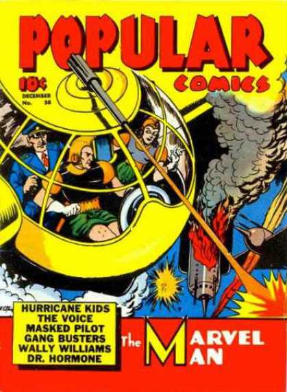Popular Comics 58 - Helicopter - War - Fighting - Shooting - War Plane